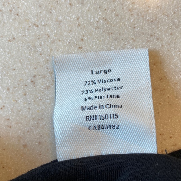 NWOT Varley Black Zip-Thru Sweat Shirt Jacket Women Size Large - Picture 10 of 15